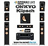 מערכת 5.1.2 ATMOS DTS:X מלאה מבית ONKYO NR6100 + KLIPSCH REFERENCE