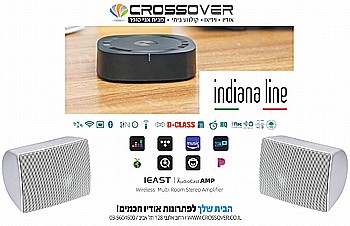 סט סטריאו חוץ מושלם - LUNA מבית INDIANA LINE בשילוב מגבר מיני WIFI מבית IEAST