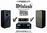סט סטריאו MADE IN USA - מגבר מקינטוש MA5300 בשילוב FORTE IV מבית KLIPSCH - כולל סטרימר A6 MASTER סט סטריאו MADE IN USA - מגבר מקינטוש MA5300 בשילוב FORTE IV מבית KLIPSCH - כולל סטרימר A6 MASTER